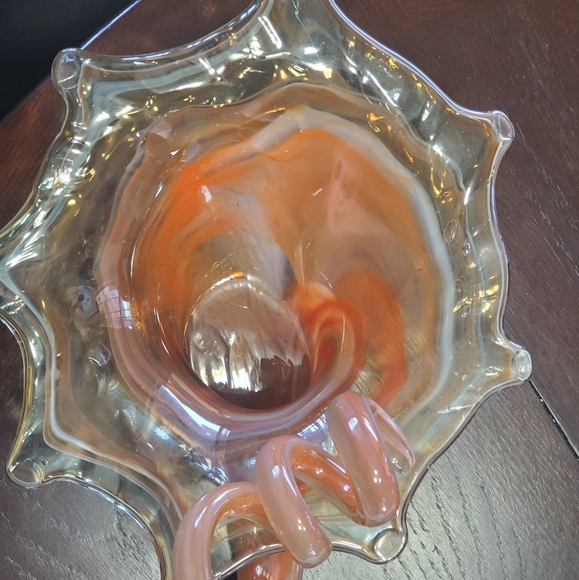 Sooner Hand Stretched Blown Glass Sculpture - Picture 4 of 6